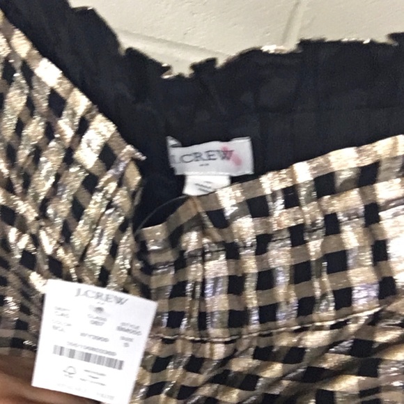 Black and gold J.Crew mini skirt size small - Picture 3 of 4